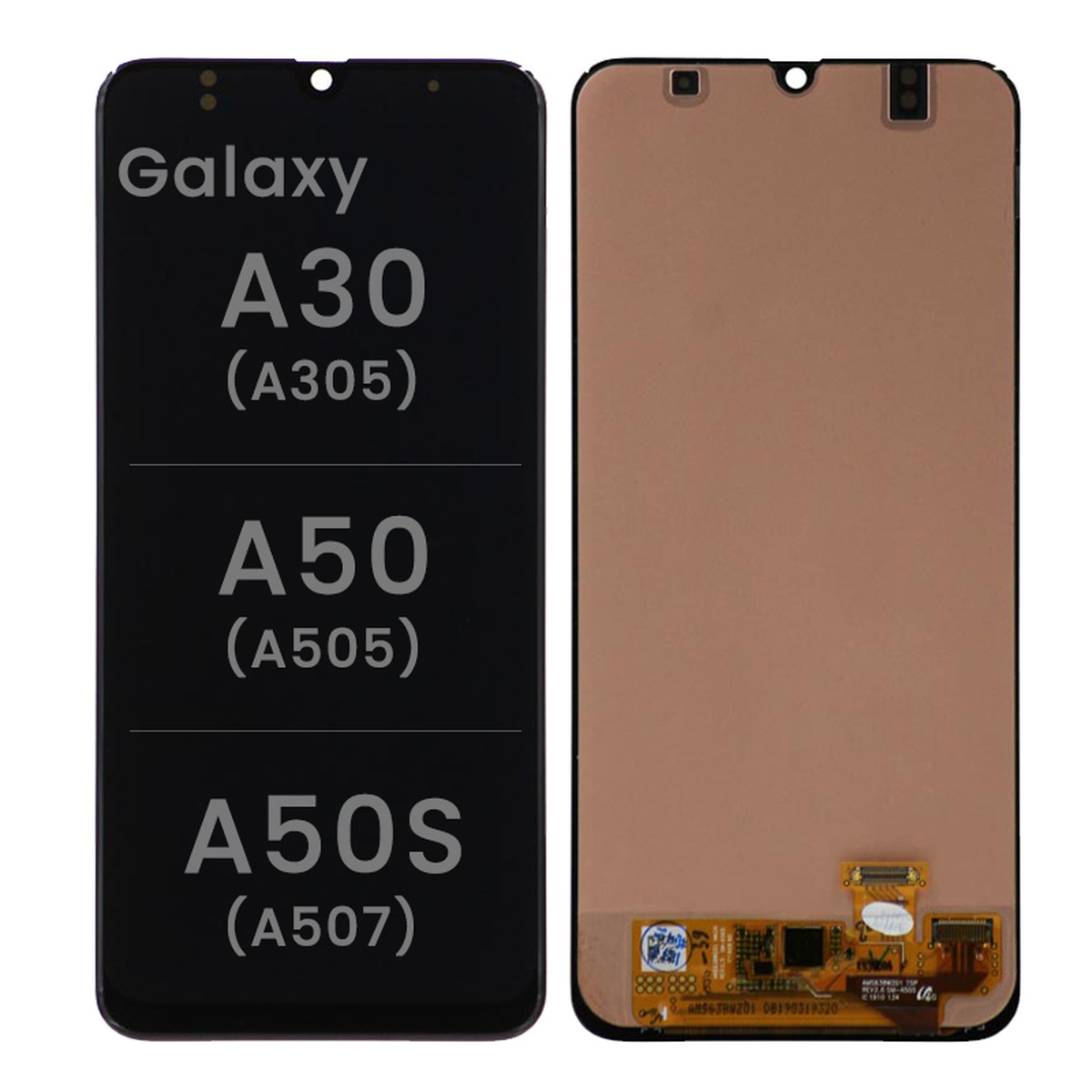 Pantalla LCD con táctil sin marco para Galaxy A30 / A50 / A50s (A305), Black