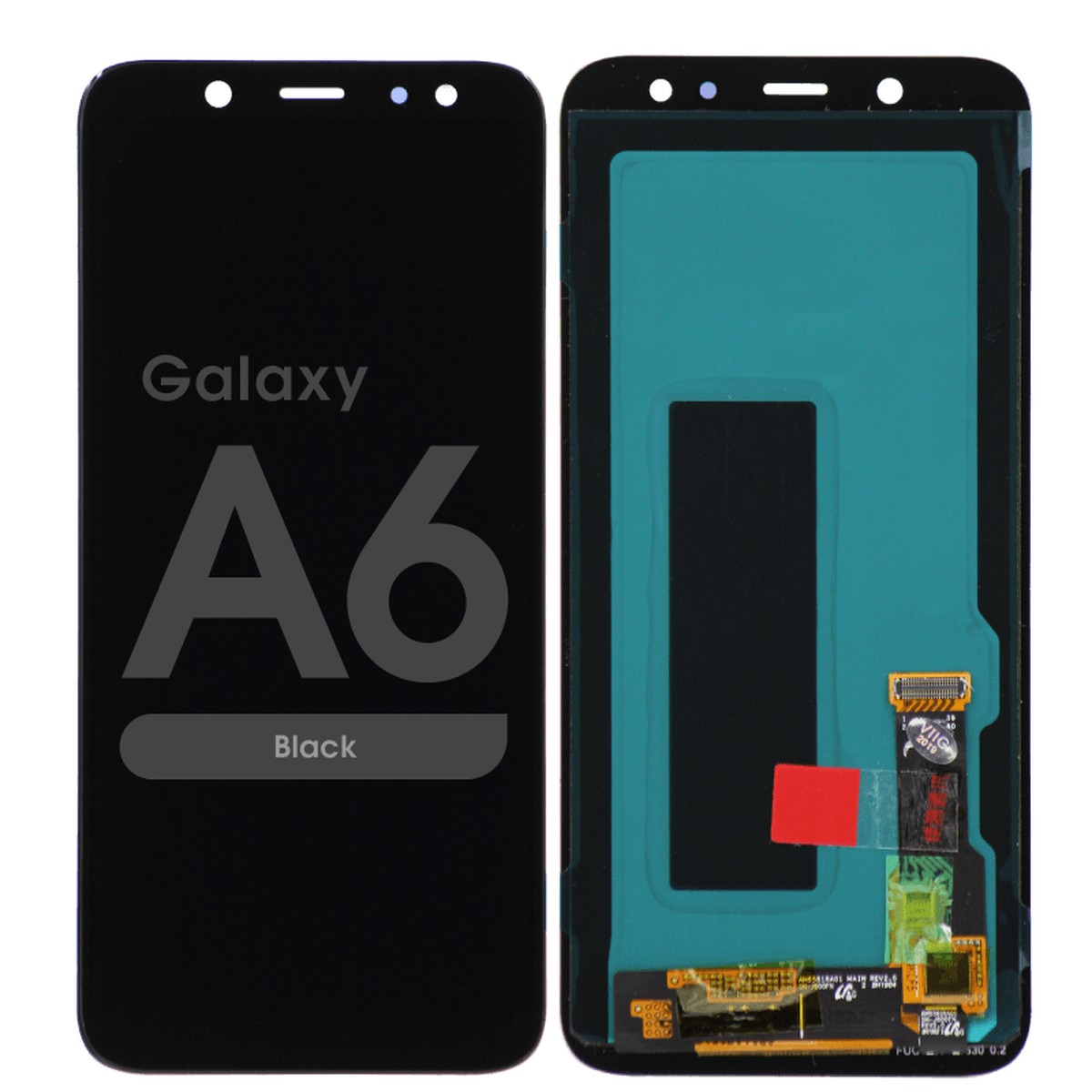 Pantalla LCD con táctil sin marco para Galaxy A6 (A600), Black