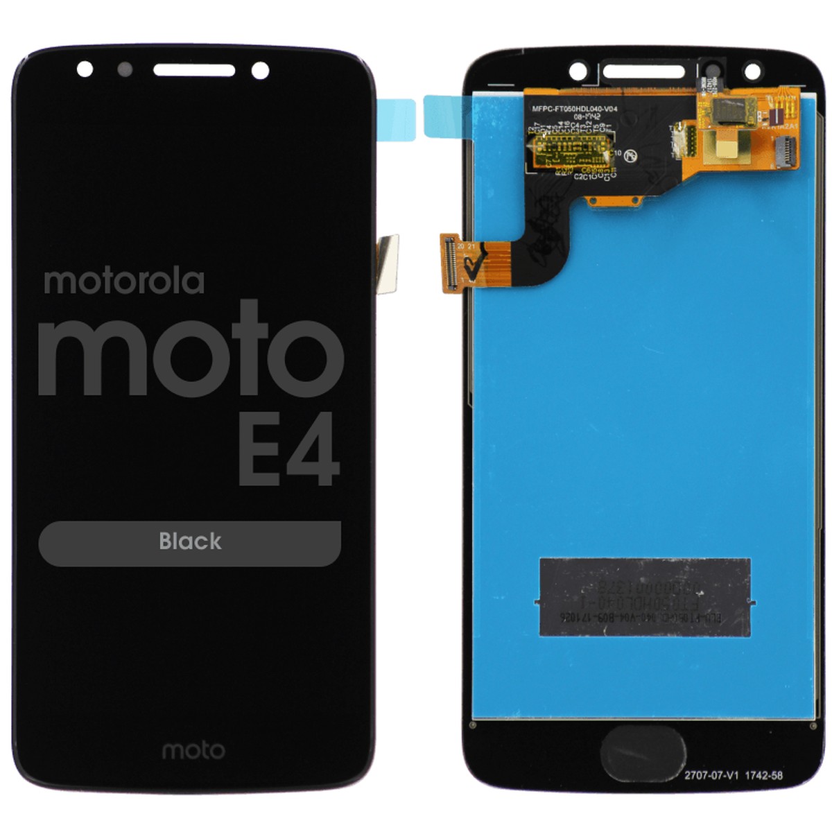 Pantalla LCD con táctil sin marco para Moto E4 (XT1765), Black