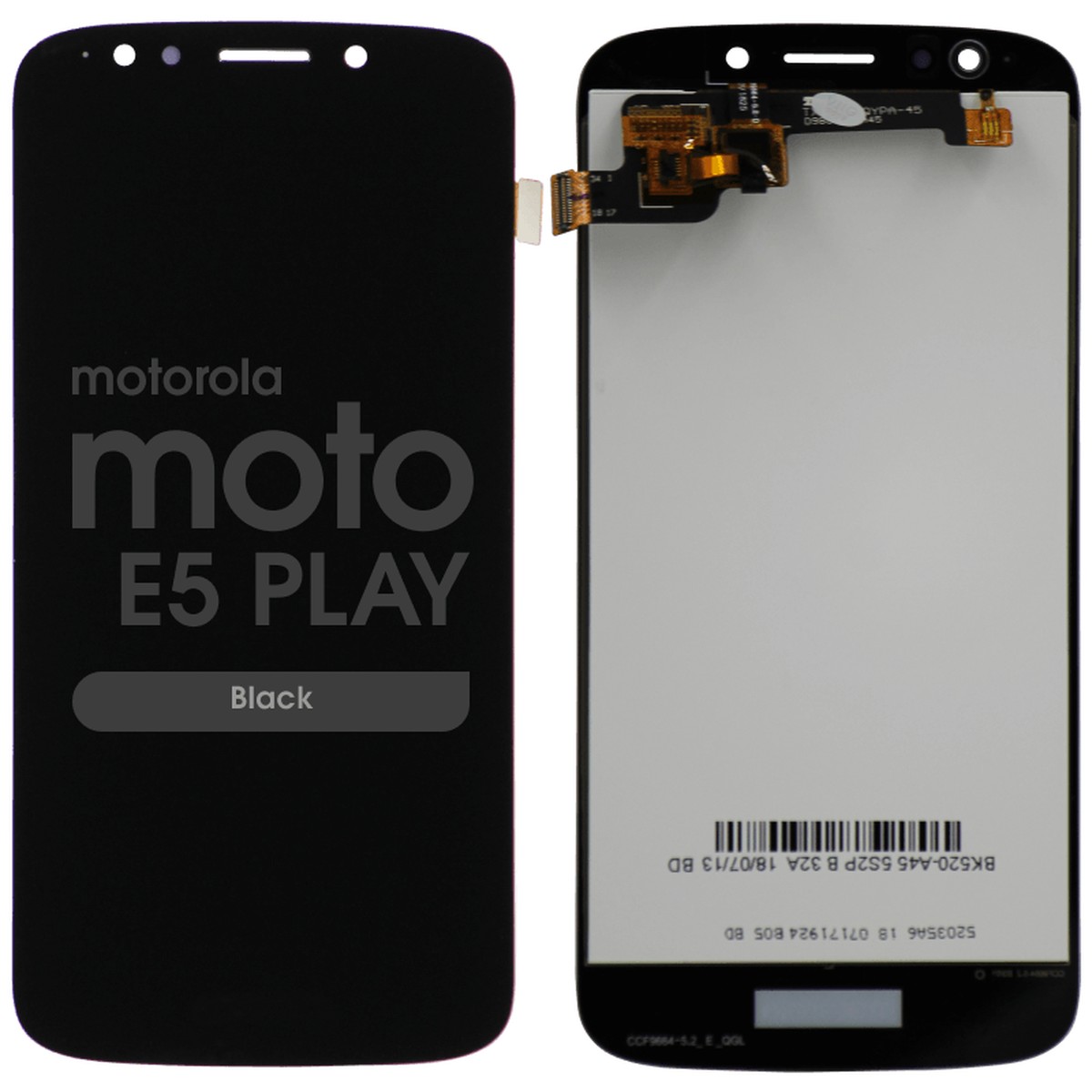 Pantalla LCD con táctil sin marco para Moto E5 Play, Black