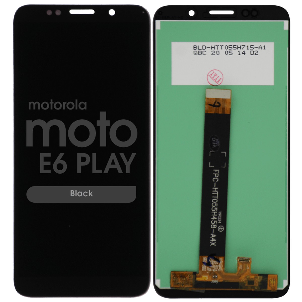 Pantalla LCD con táctil sin marco para Moto E6 Play, Black