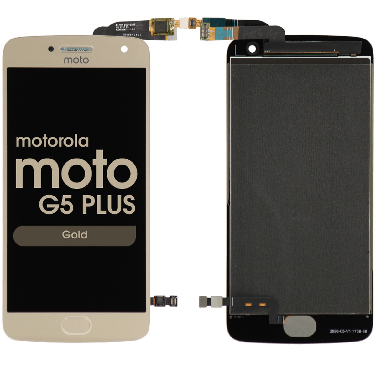 Pantalla LCD con táctil sin marco para Moto G5 Plus (XT1687), Gold