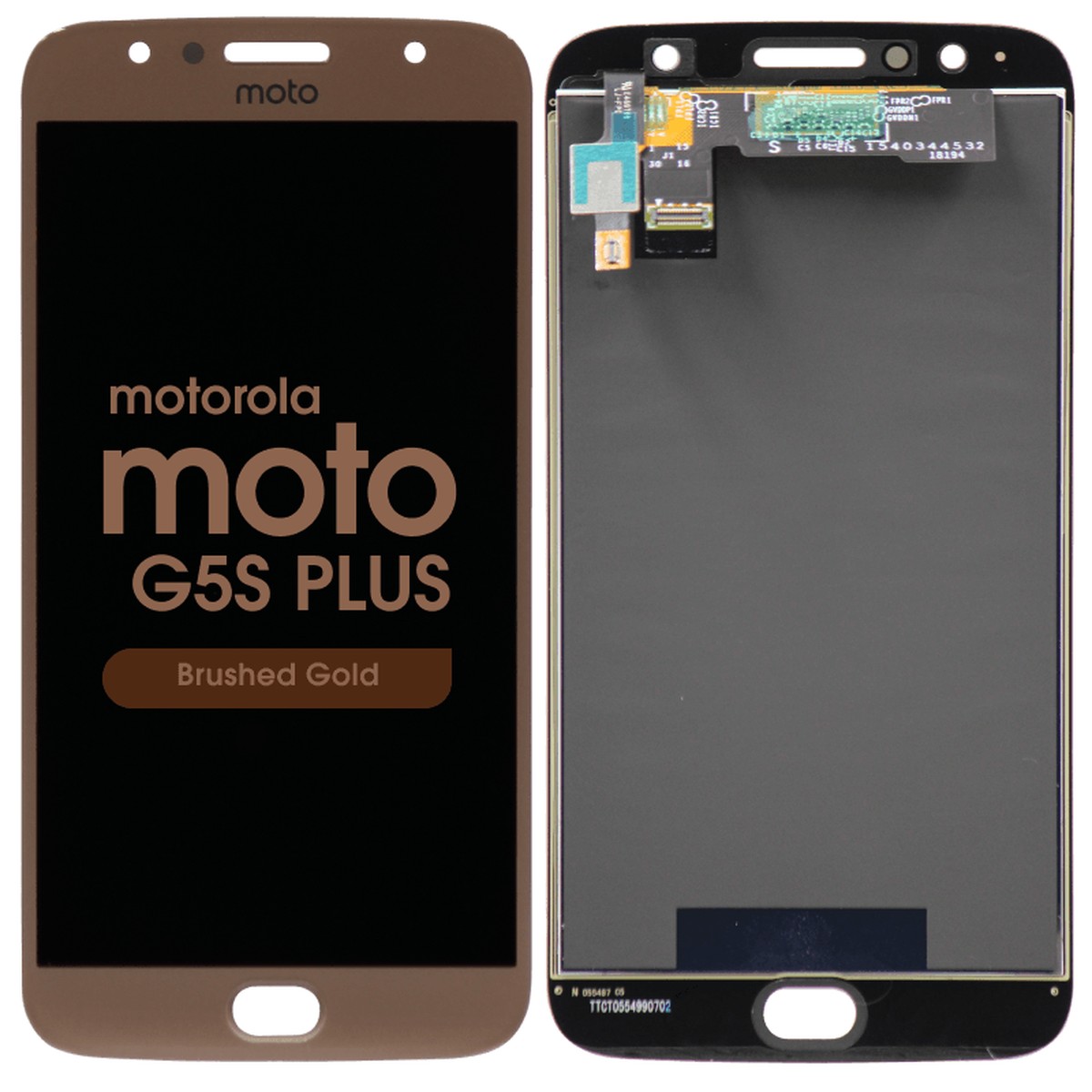Pantalla LCD con táctil sin marco para Moto G5S Plus (XT1806), Brushed Gold