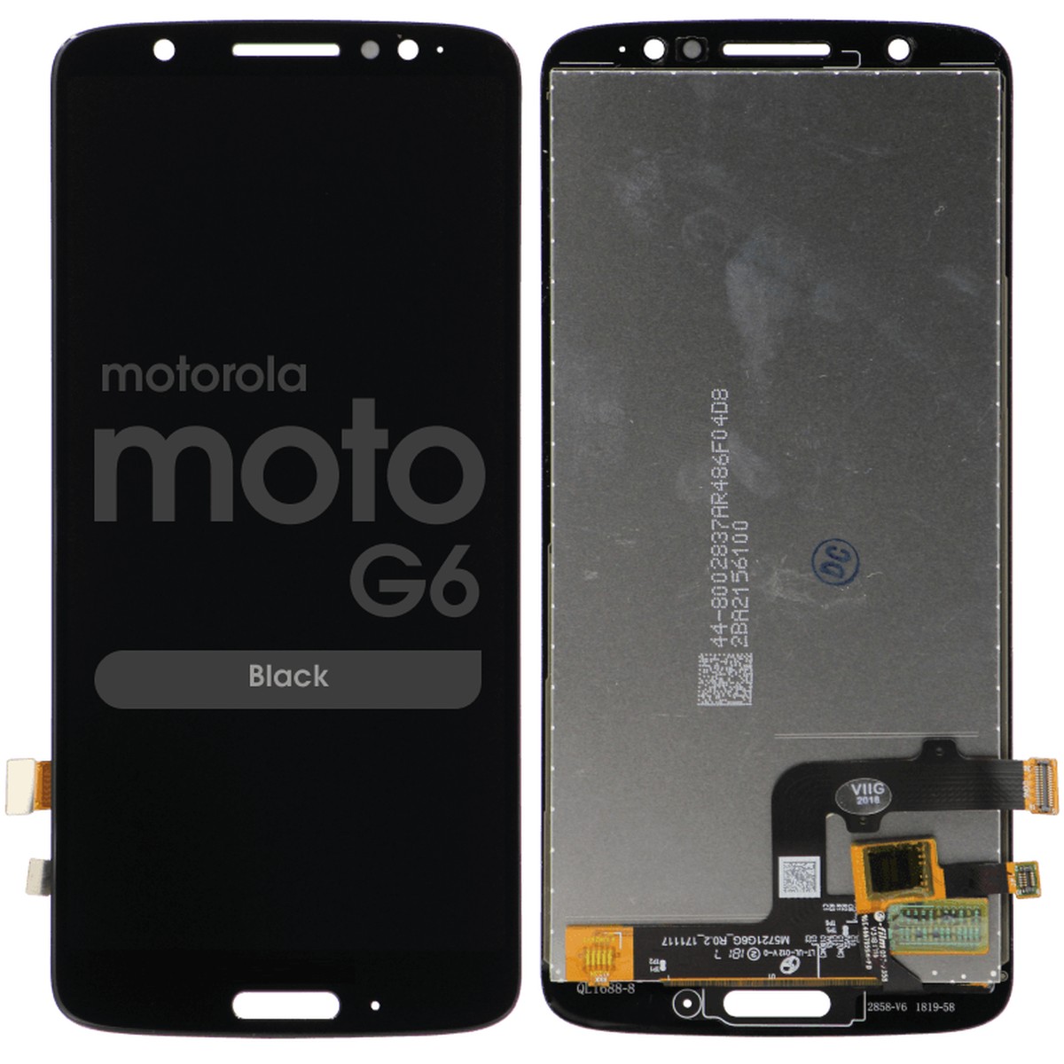 Pantalla LCD con táctil sin marco para Moto G6, Black