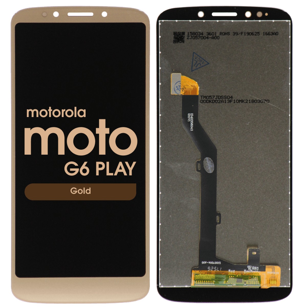 Pantalla LCD con táctil sin marco para Moto G6 Play, Versión US, Gold