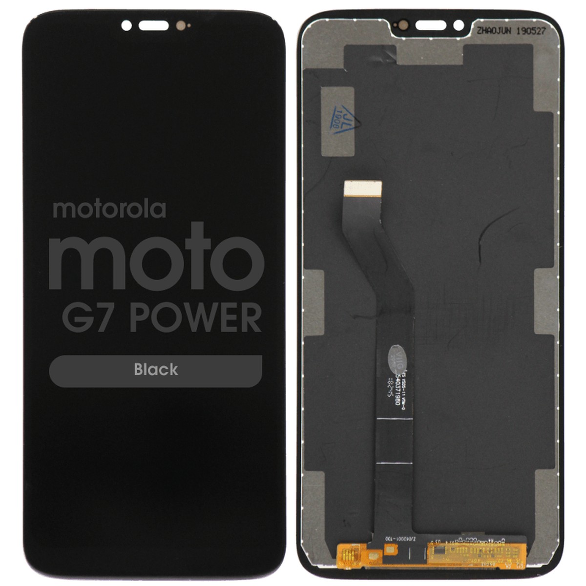 Pantalla LCD con táctil sin marco para Moto G7 Power, 154mm / Black