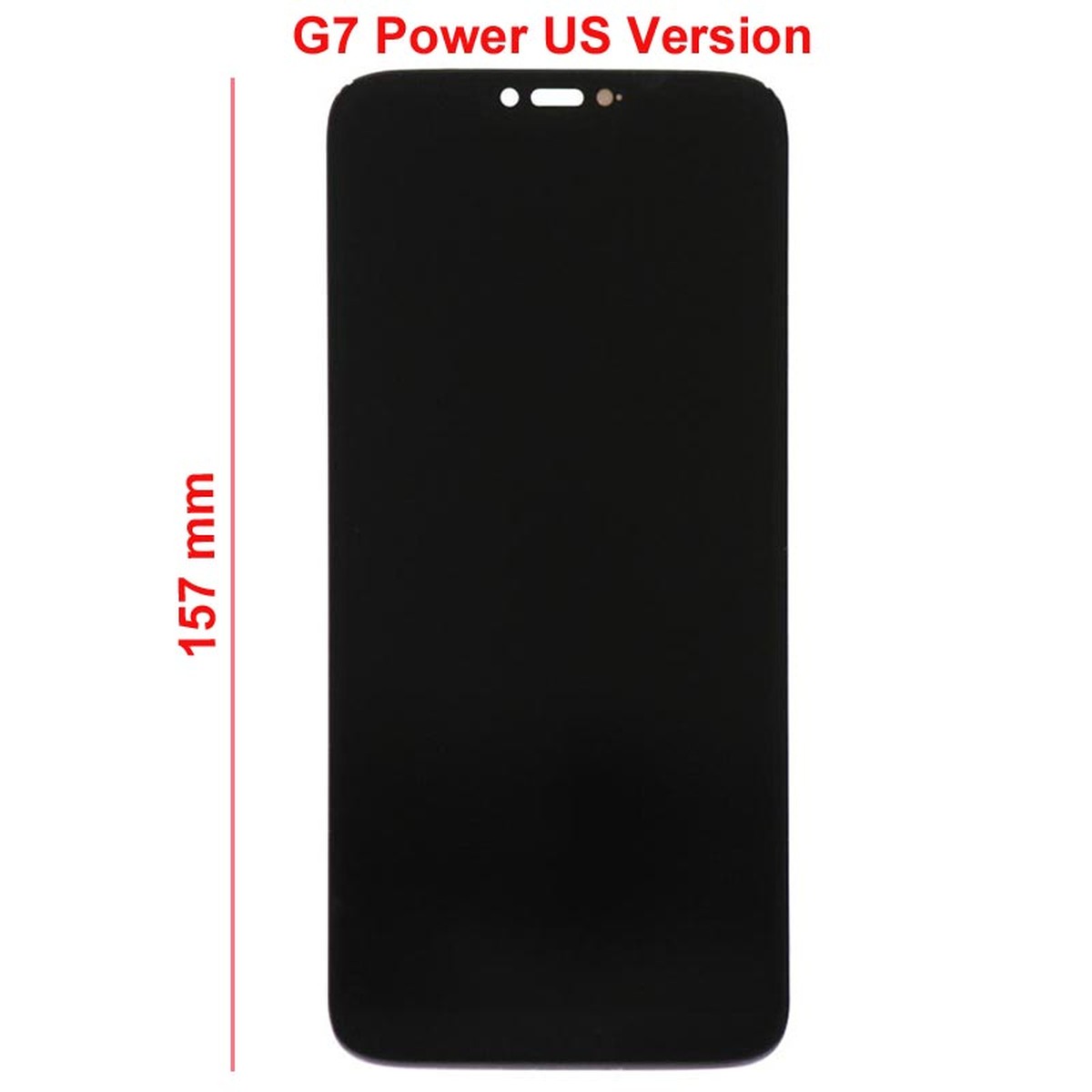 Pantalla LCD con táctil sin marco para Moto G7 Power, Versión US, 157mm / Black — imagen 4