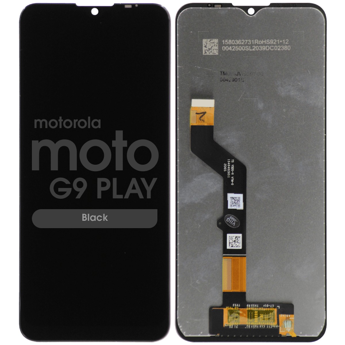 Pantalla LCD con táctil sin marco para Moto G9 Play, Black