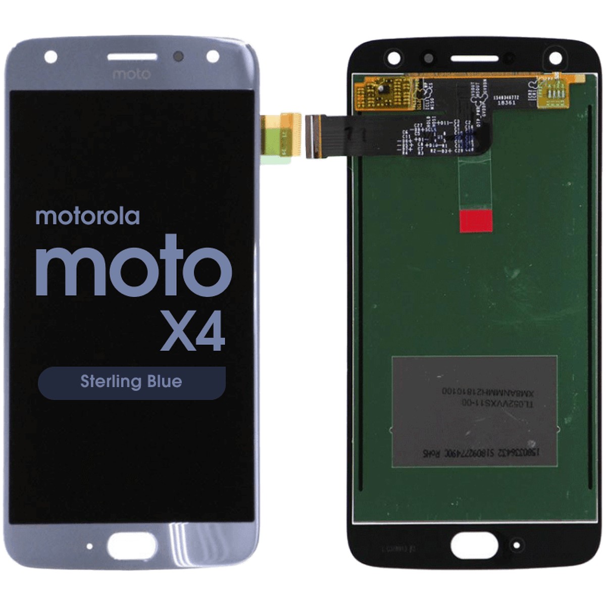 Pantalla LCD con táctil sin marco para Moto X4 (XT1900-01), Sterling Blue