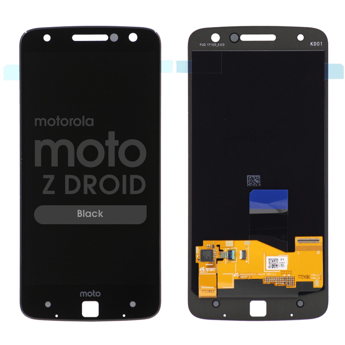 Pantalla LCD con táctil sin marco para Moto Z Droid (XT1650-01), 03 / Black