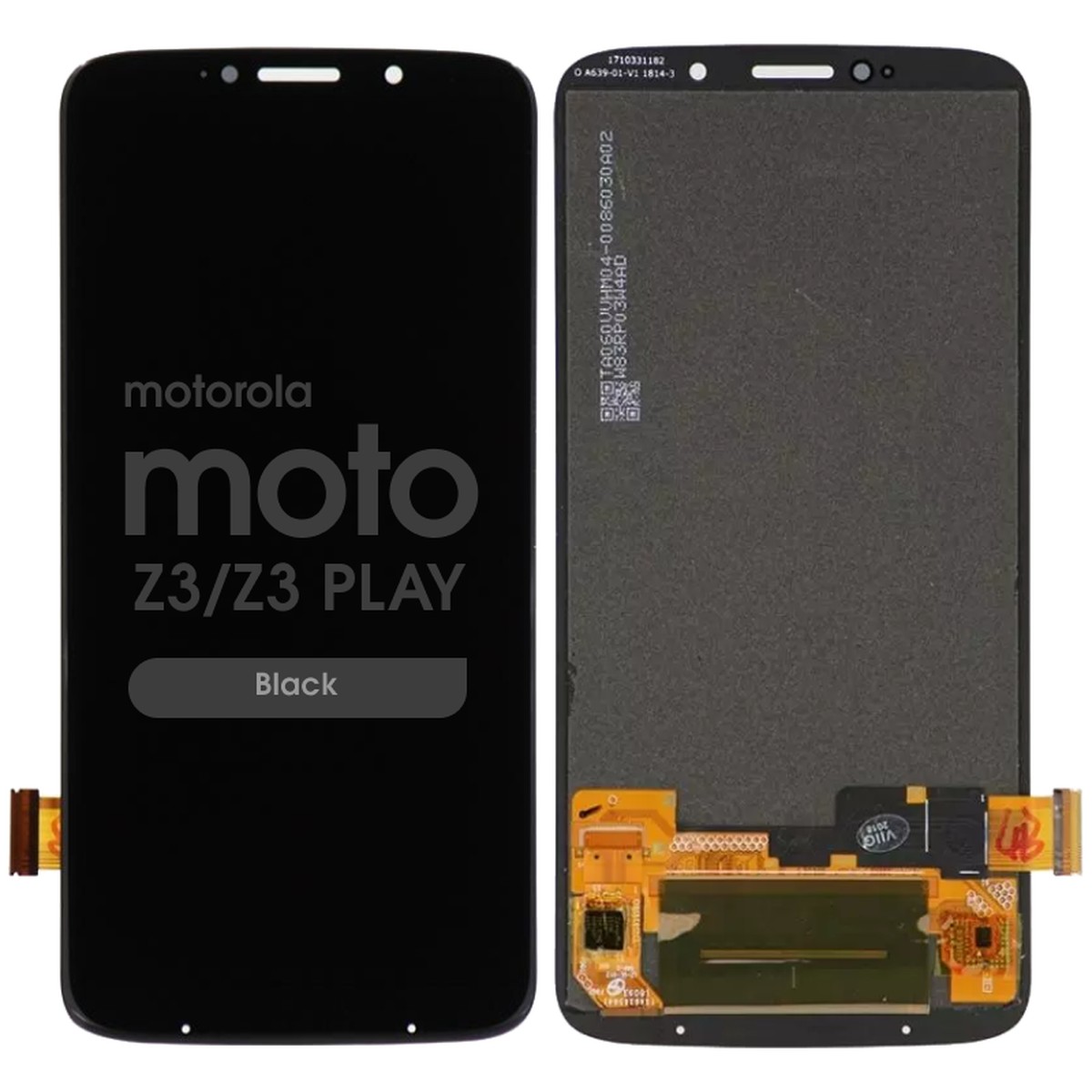 Pantalla LCD con táctil sin marco para Moto Z3 / Moto Z3 Play, Black