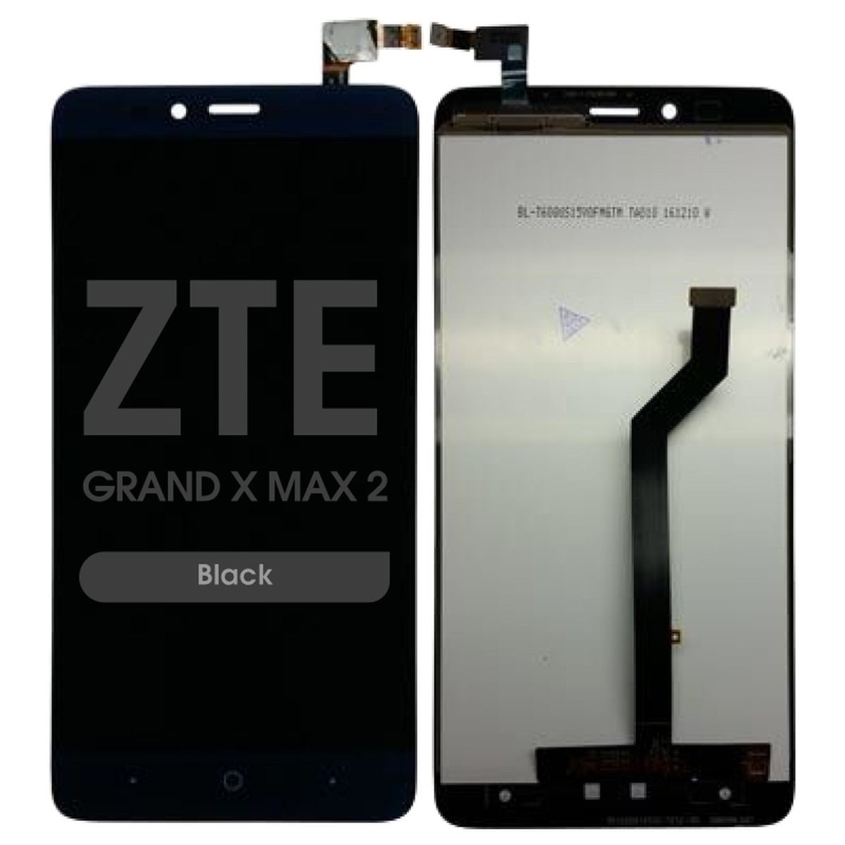 Pantalla LCD con táctil sin marco para ZTE Grand X Max 2 (Z988), Black