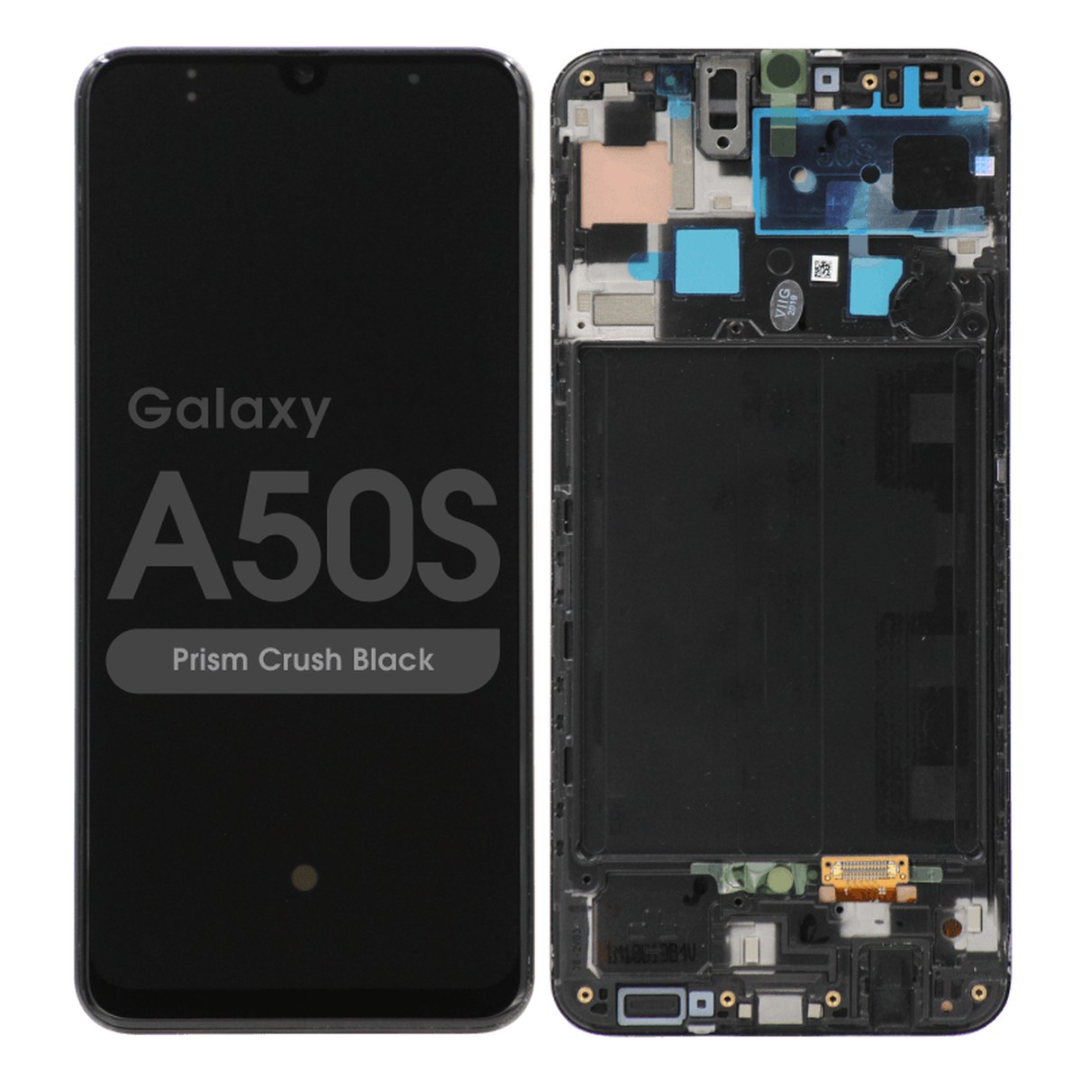 Pantalla LCD con táctil + marco para Galaxy A50s (A507), Prism Crush Black