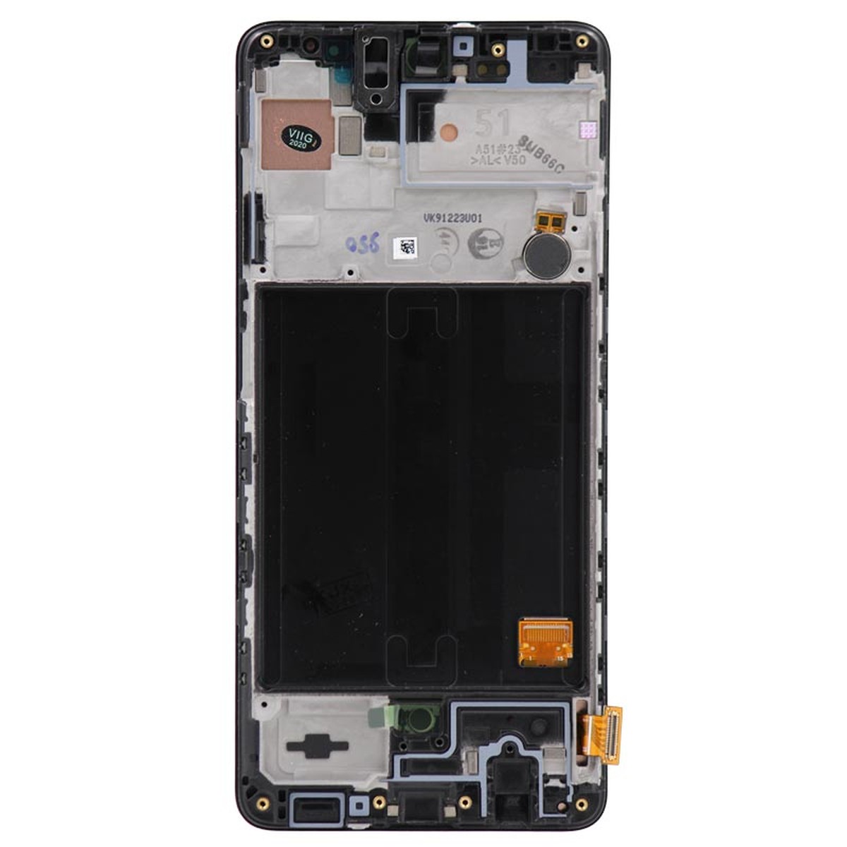 Pantalla LCD con táctil + marco para Galaxy A51 (A515), Prism Crush Black — imagen 3