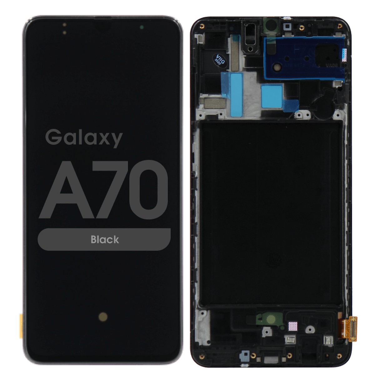 Pantalla LCD con táctil + marco para Galaxy A70 (A705), Black