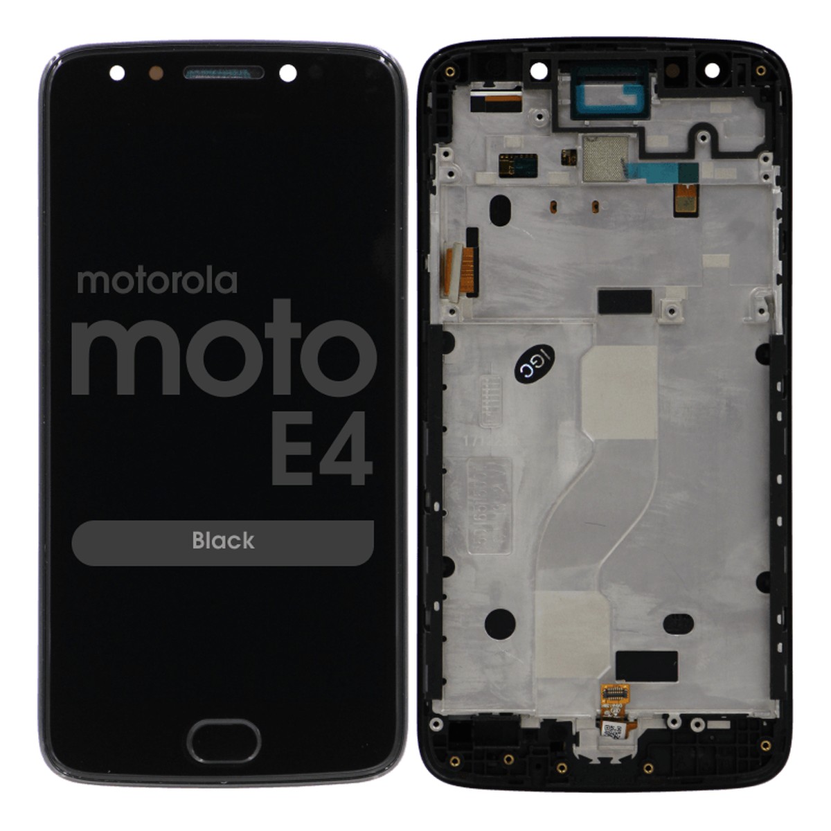 Pantalla LCD con táctil + marco para Moto E4, Black