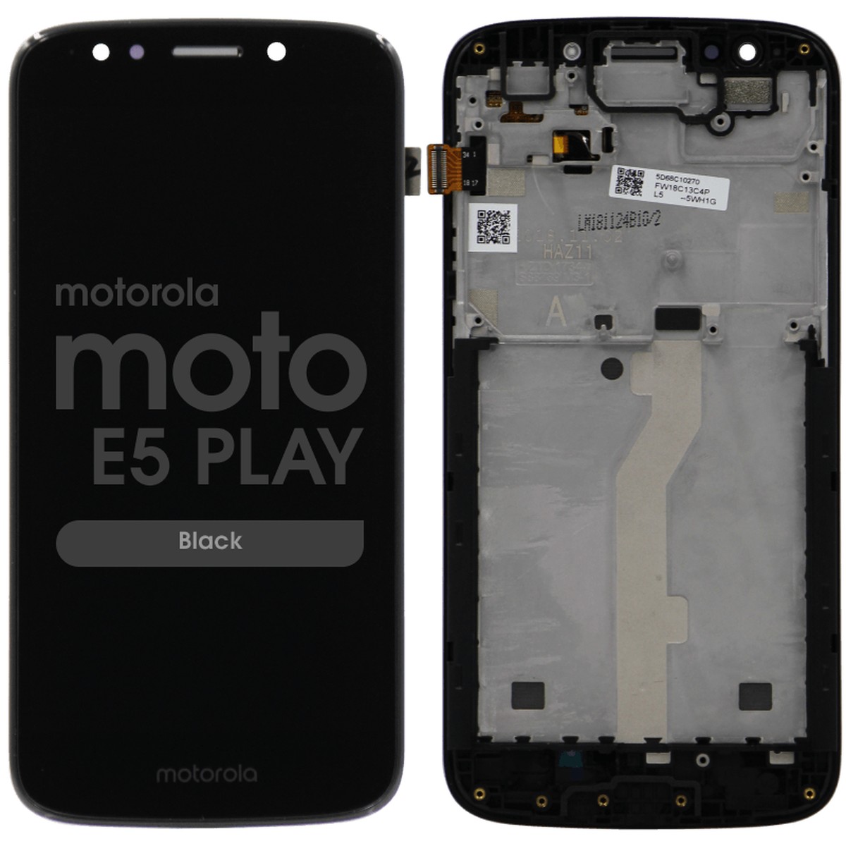 Pantalla LCD con táctil + marco para Moto E5 Play (XT1921), Black (Premium)