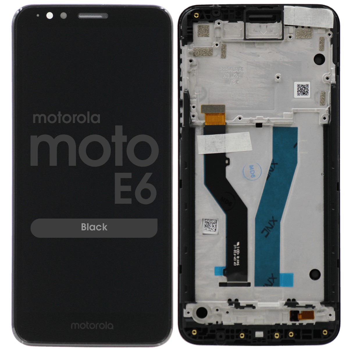 Pantalla LCD con táctil + marco para Moto E6 (XT2005), Black