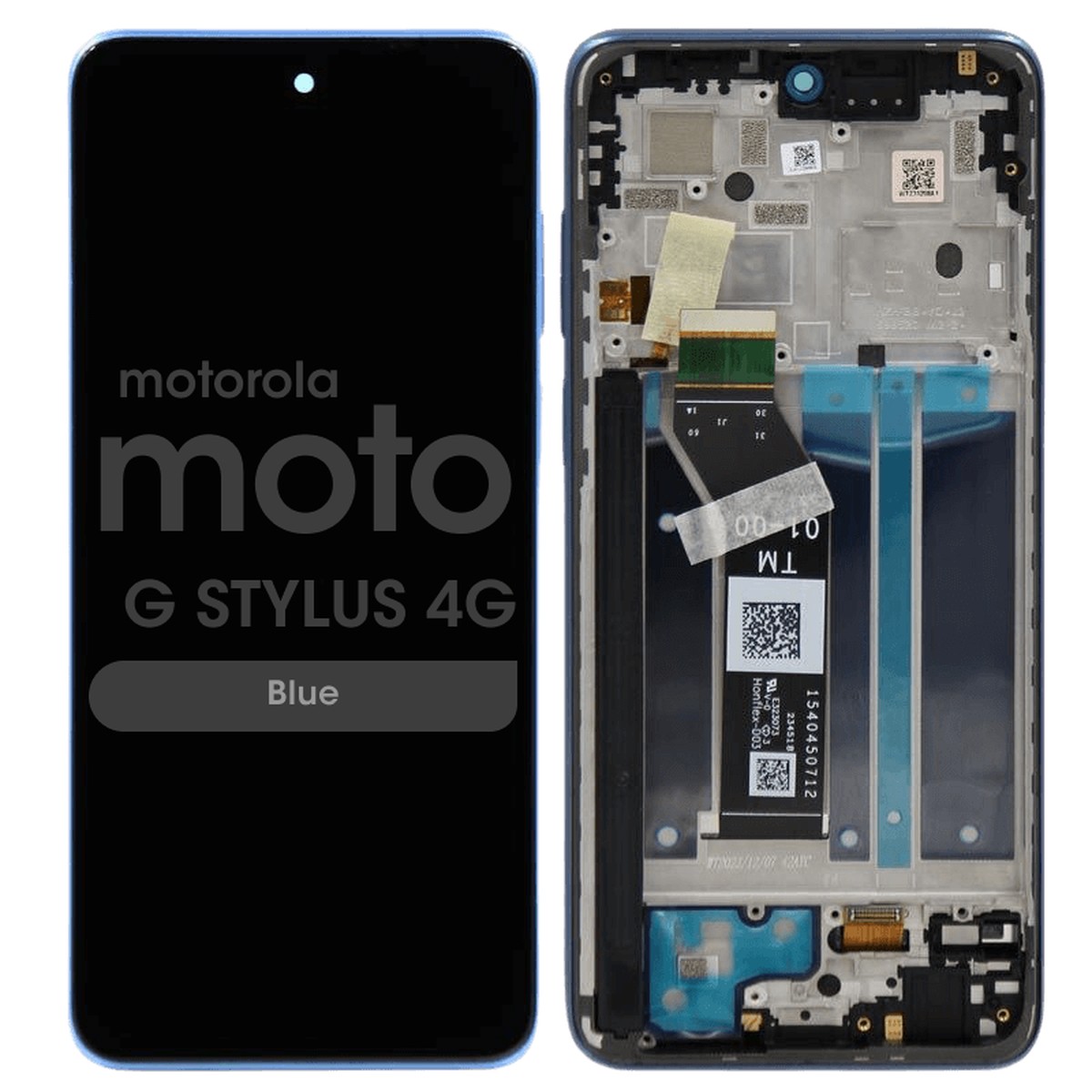 Pantalla LCD con táctil + marco para Moto G Stylus 4G (XT2317-2), Blue