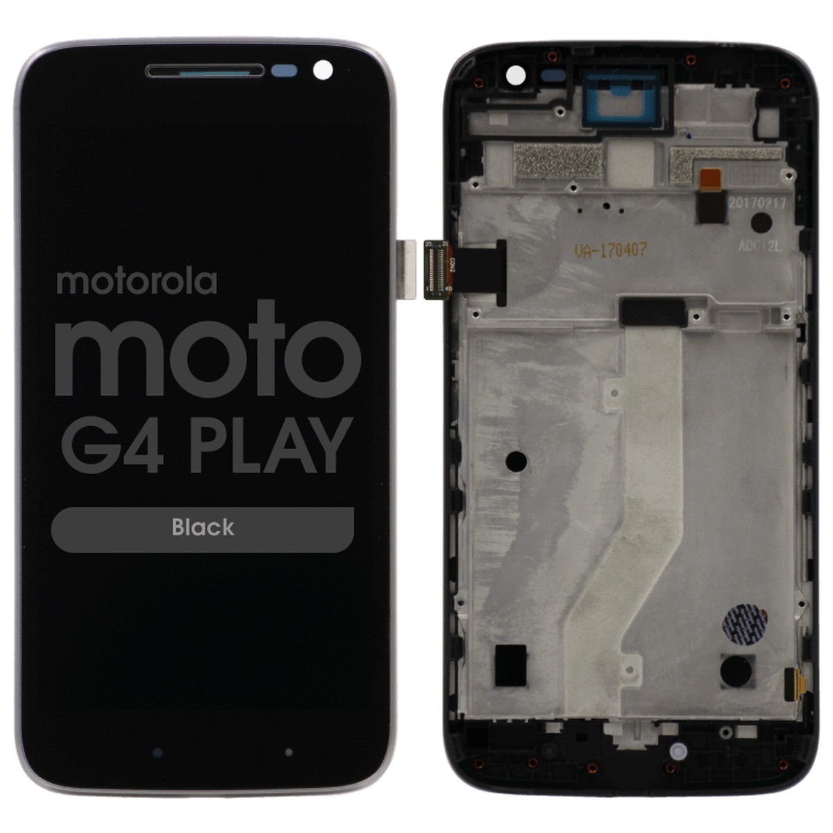 Pantalla LCD con táctil + marco para Moto G4 Play (XT1609), Black