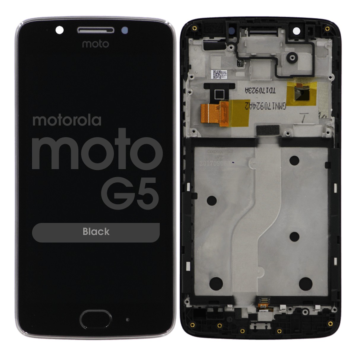 Pantalla LCD con táctil + marco para Moto G5 (XT1670), Black