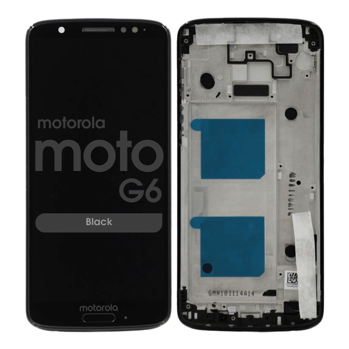 Pantalla LCD con táctil + marco para Moto G6 (XT1925), Black