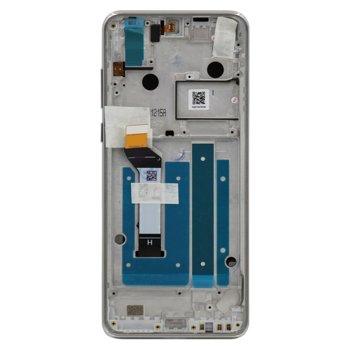 Pantalla LCD con táctil + marco para Moto One Action (XT2013-1), Pearl White — imagen 3