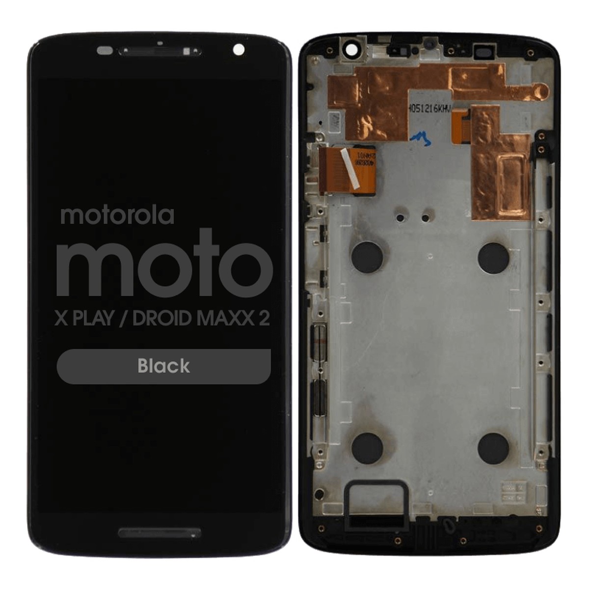 Pantalla LCD con táctil + marco para Moto X Play / Droid Maxx 2, Black