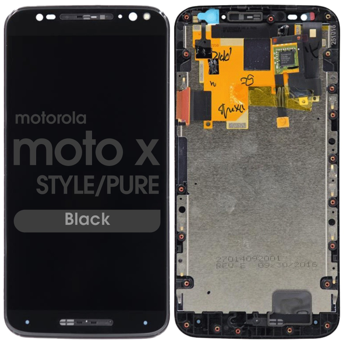 Pantalla LCD con táctil + marco para Moto X Style / Pure, Black