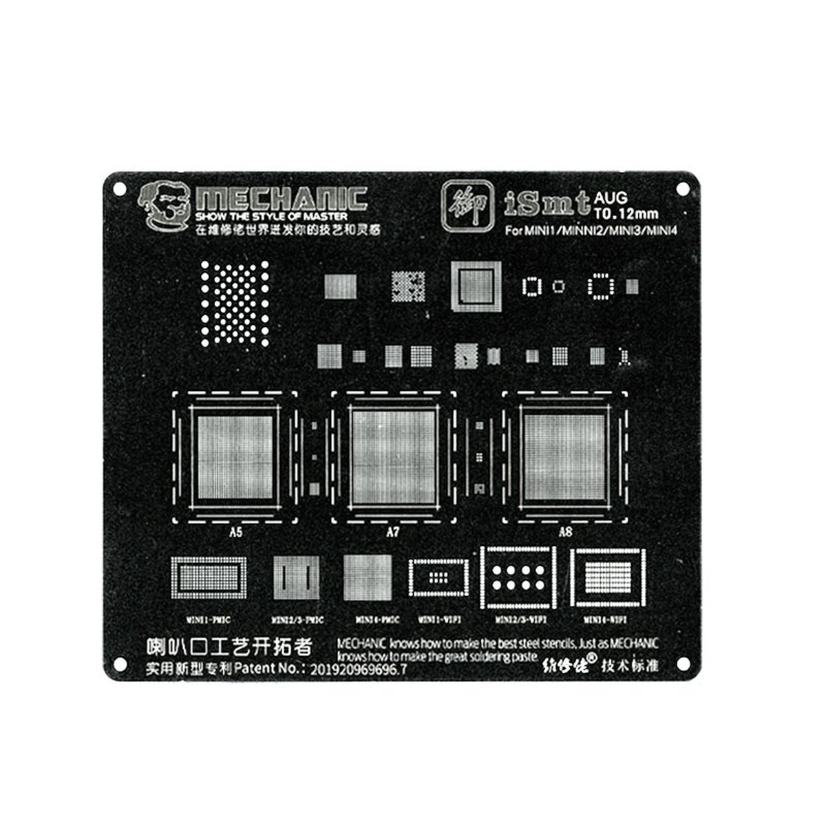 Plantilla iSmt 14 Mechanic para iPad Mini 1 / 2 / 3 / 4