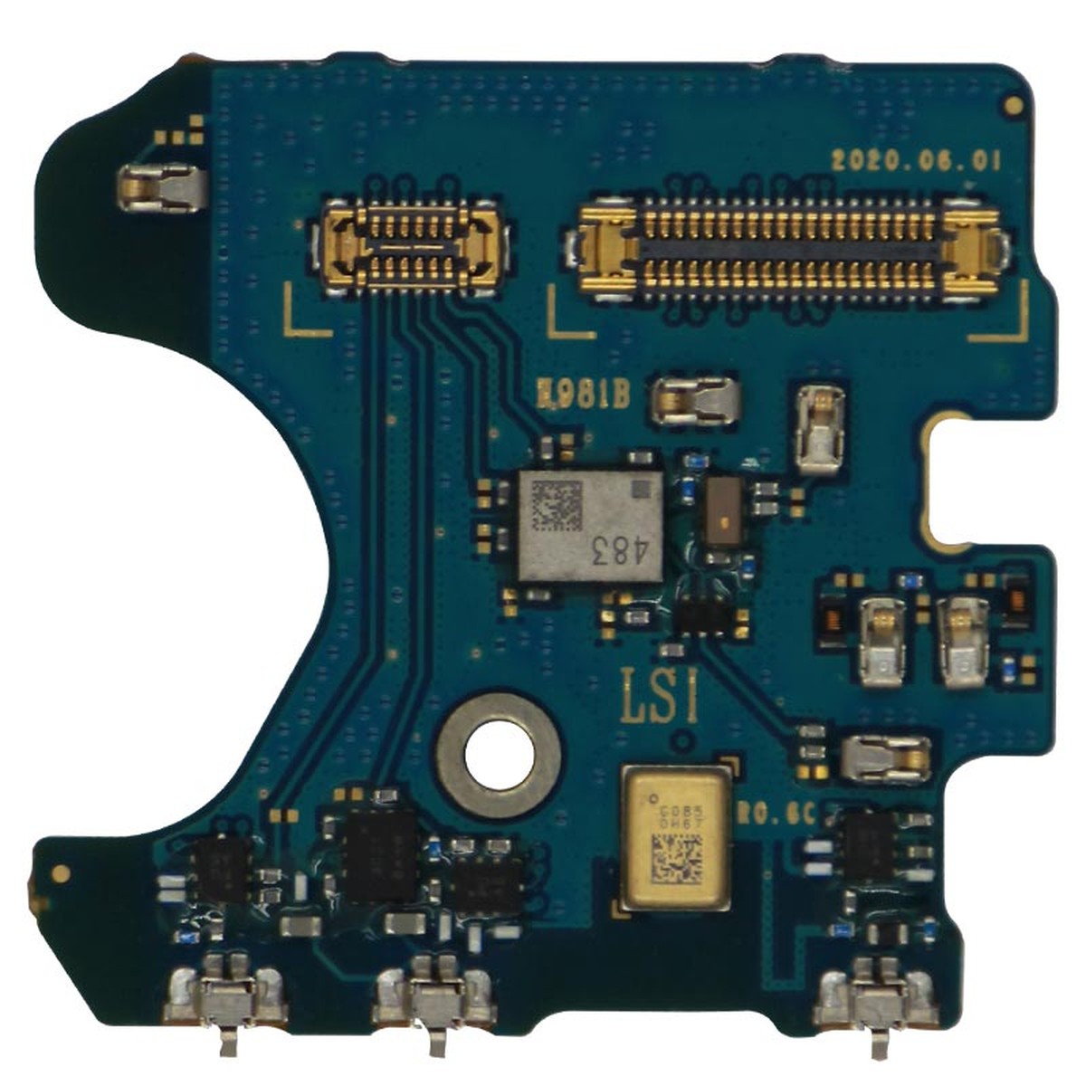 Placa conectora de micrófono para Galaxy Note 20 5G (N981B), Versión Internacional