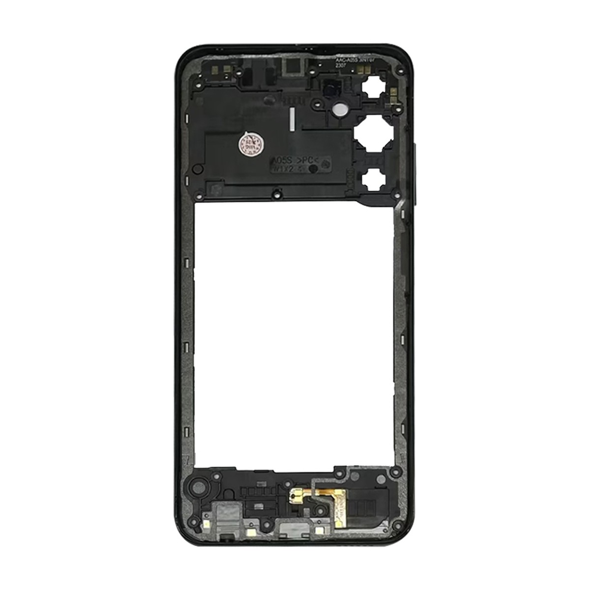 Marco intermedio para Galaxy A05S, A057 / 2023 / Black