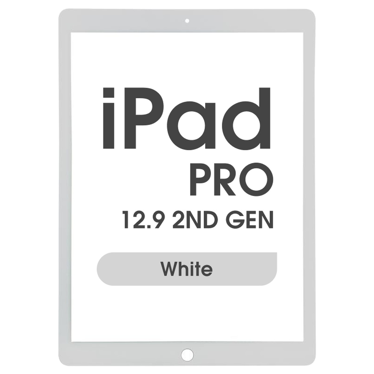 Cristal táctil con digitalizador OCA Master para iPad Pro 12.9 2nd Gen, White