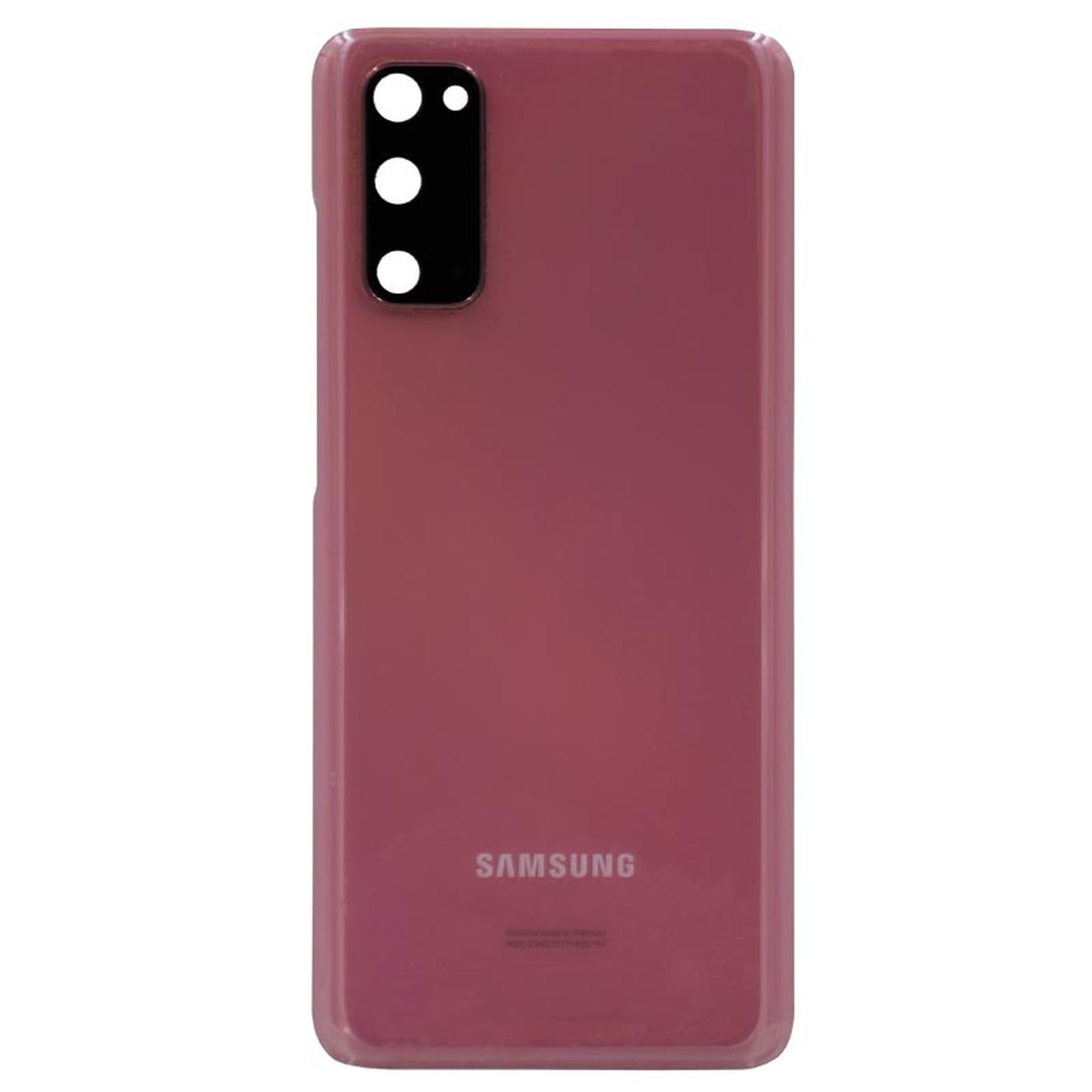 Carcasa trasera con lente de cámara OEM Pull para Galaxy S20 (G980), Cloud Pink