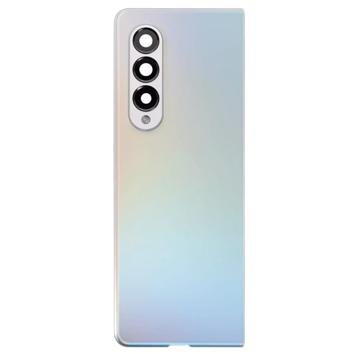 Carcasa trasera con lente de cámara OEM Pull para Galaxy Z Fold 3 5G (F926), Phantom Silver