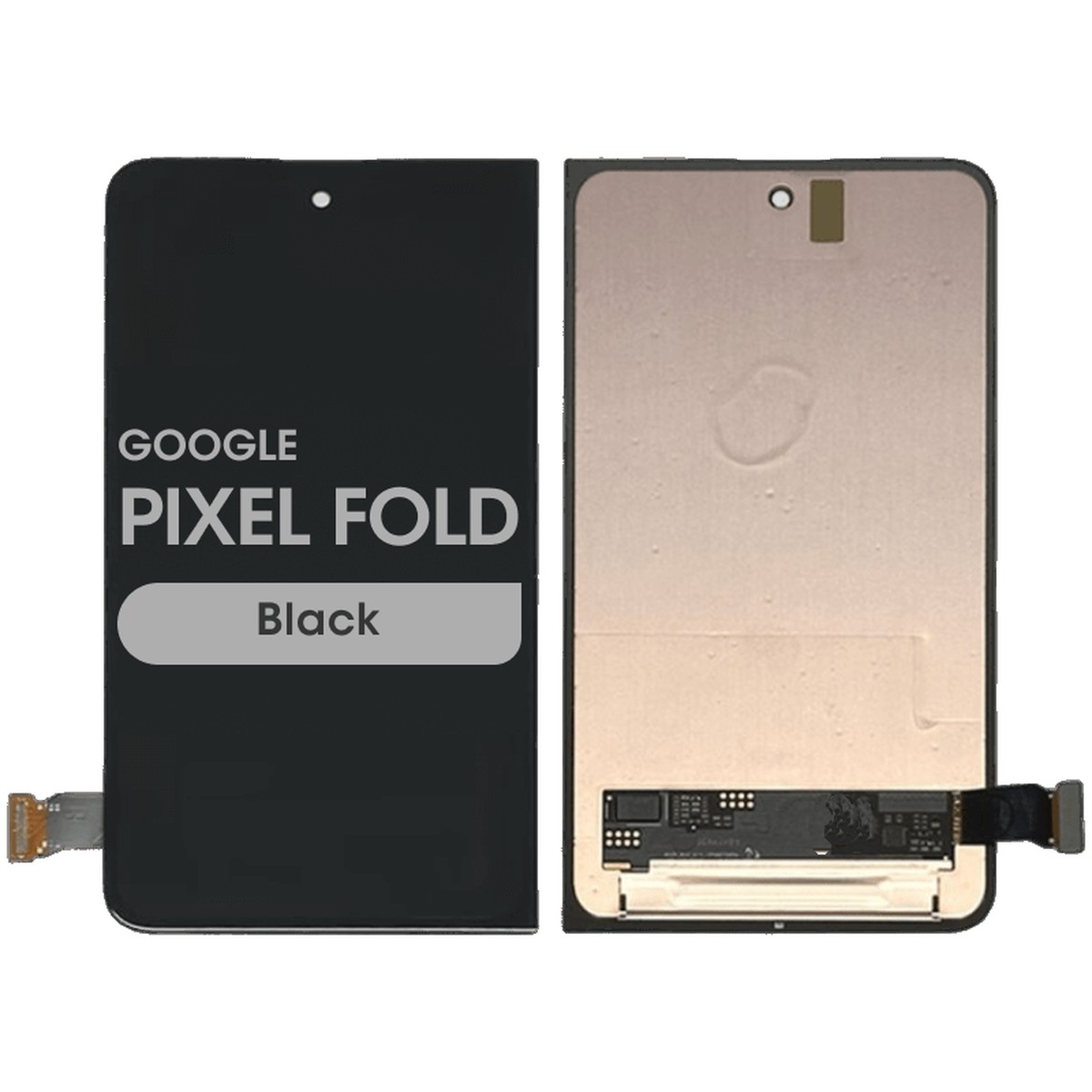 Pantalla OLED con táctil sin marco OEM Pull para Google Pixel Fold, Grado B, Black