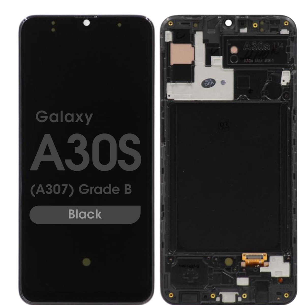 Pantalla OLED con táctil + marco OEM Pull para Galaxy A30s (A307), Grado B
