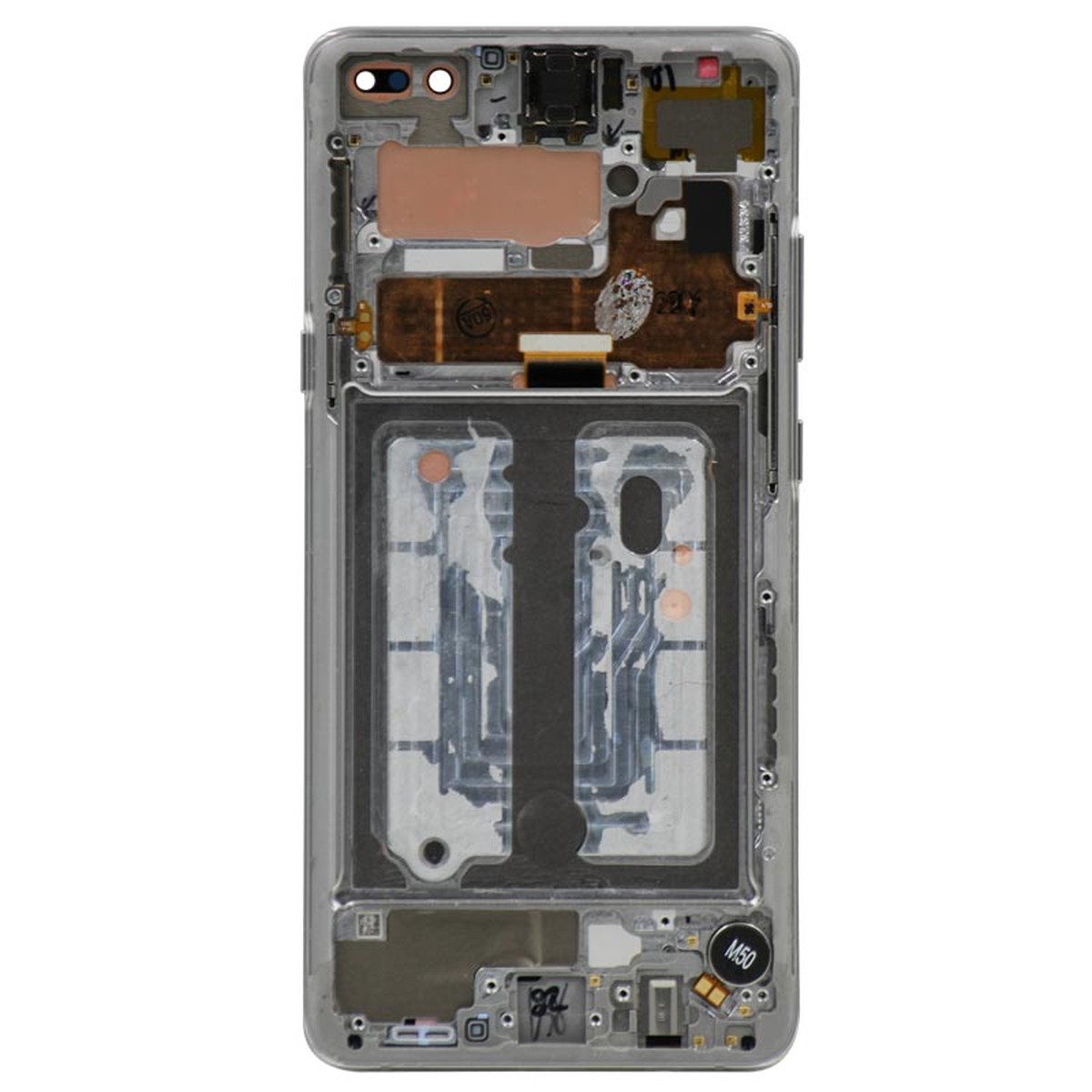 Pantalla OLED con táctil + marco OEM Pull para Galaxy S10 5G (G977), Grado B, Crown Silver — imagen 3
