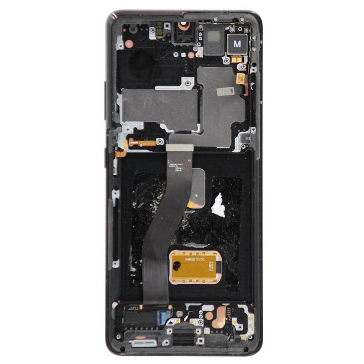 Pantalla OLED con táctil + marco OEM Pull para Galaxy S21 Ultra 5G (G998), Grado C, Must Transfer Antenna for Verizon / Phantom Black — imagen 3