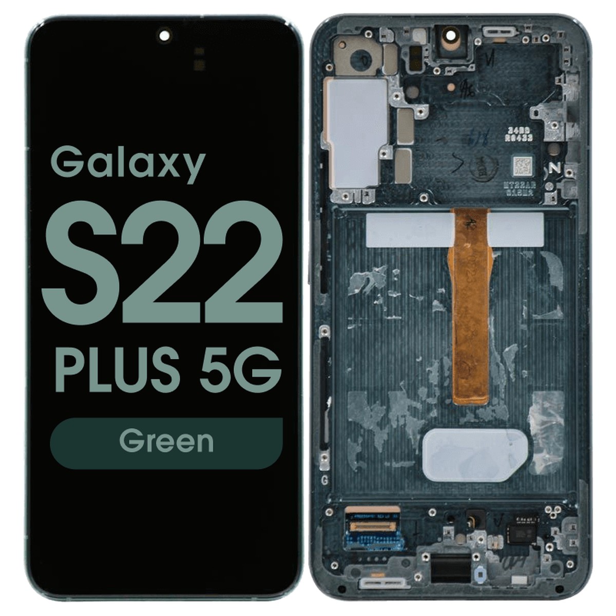 Pantalla OLED con táctil + marco OEM Pull para Galaxy S22 Plus 5G (S906), Grado B, Green