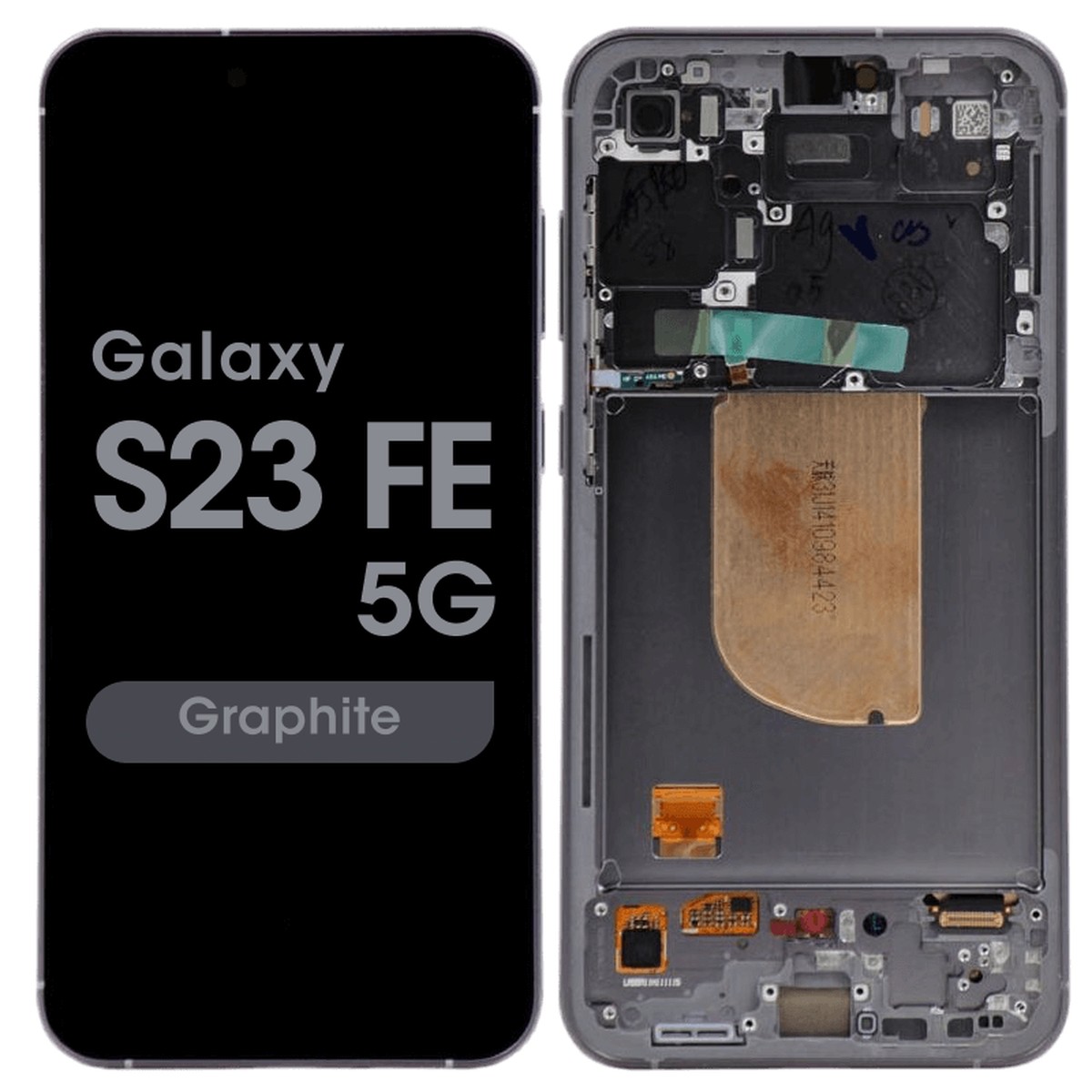 Pantalla OLED con táctil + marco OEM Pull para Galaxy S23 FE 5G (S711), Grado B, Graphite