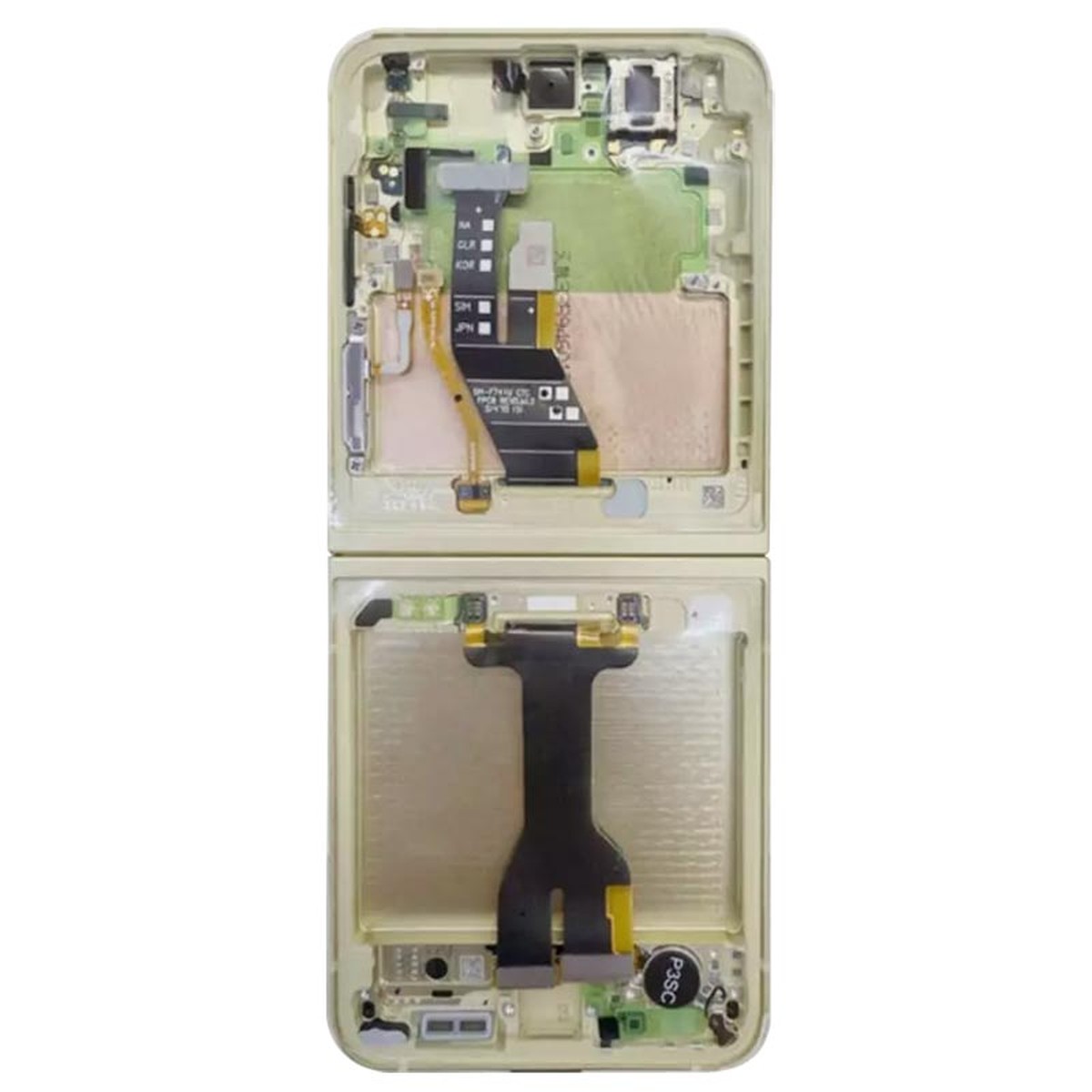 Pantalla OLED con táctil + marco OEM Pull para Galaxy Z Flip 6 5G (F741), Grado B Plus, Yellow — imagen 3