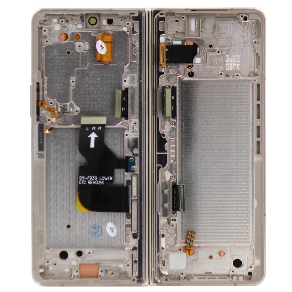 Pantalla OLED con táctil + marco OEM Pull para Galaxy Z Fold 4 (F936), Versión US, Grado B, Main Screen / Beige — imagen 2