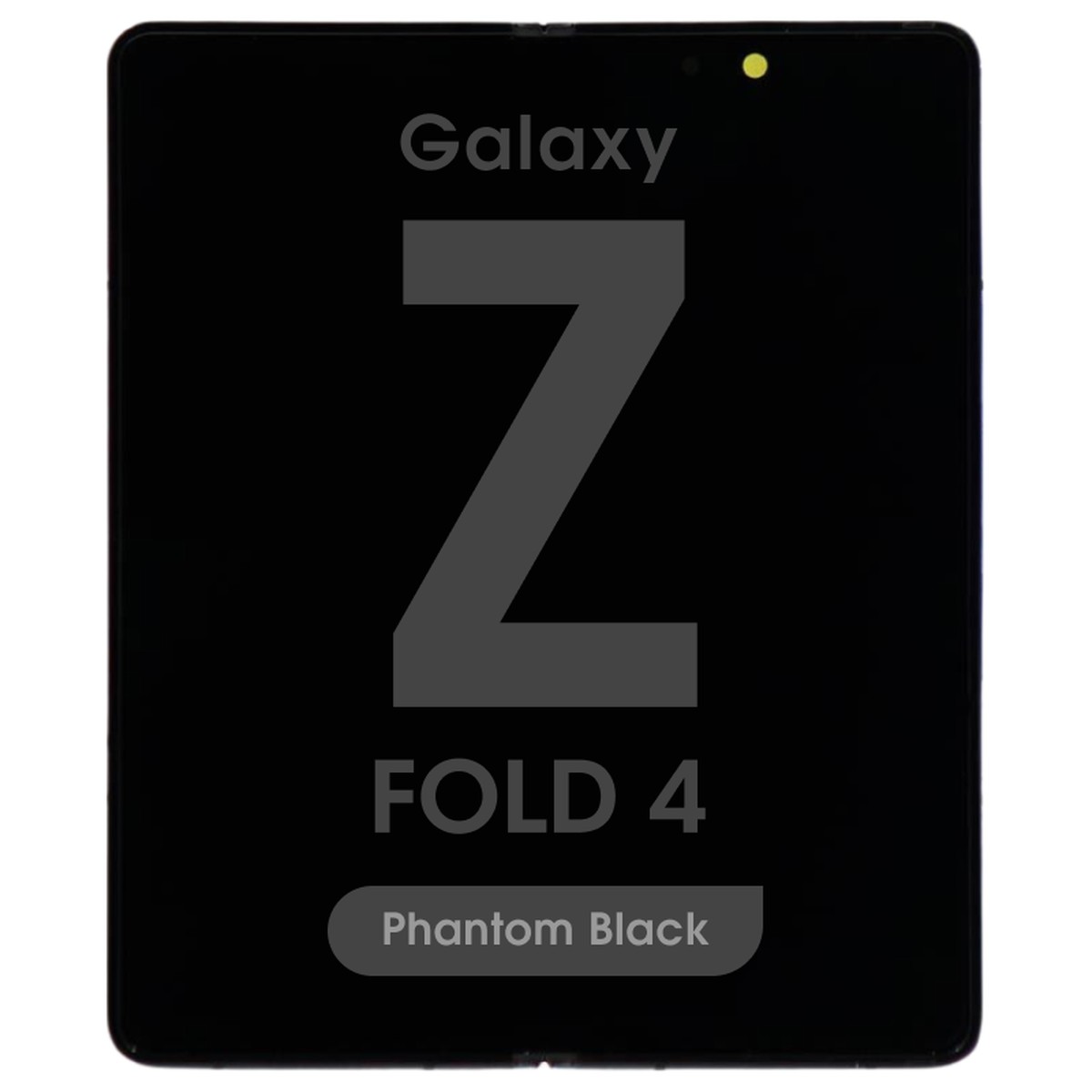 Pantalla OLED con táctil + marco OEM Pull para Galaxy Z Fold 4 (F936), Versión US / Internacional, Grado B Plus, Main Screen / Phantom Black