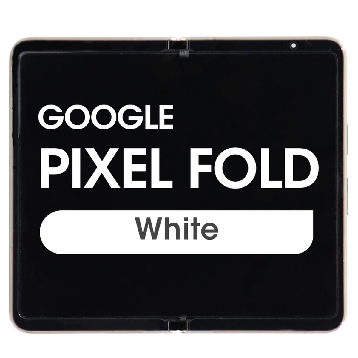Pantalla OLED con táctil + marco OEM Pull para Google Pixel Fold, Grado B Plus, White