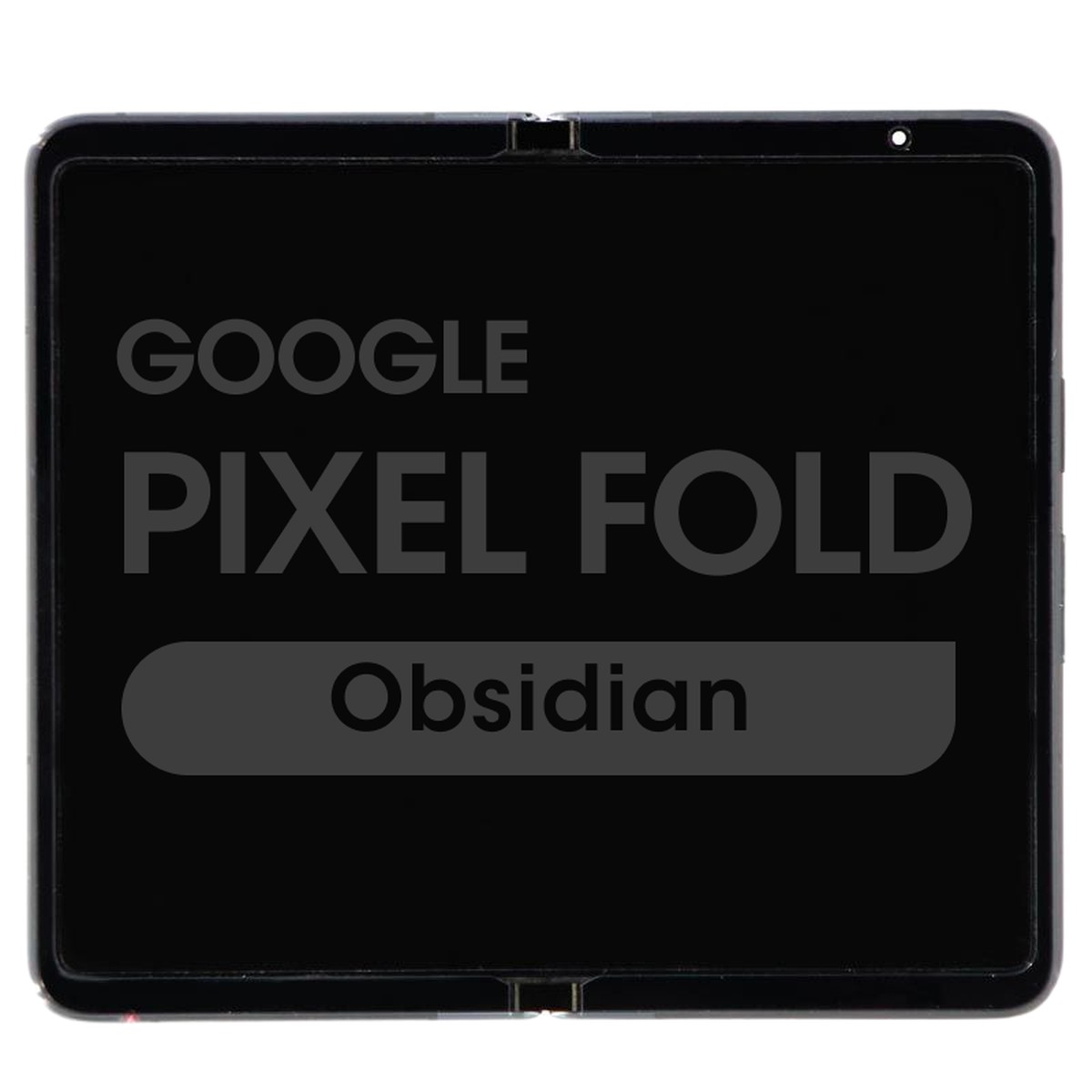 Pantalla OLED con táctil + marco OEM Pull para Google Pixel Fold, Grado B Plus, Obsidian