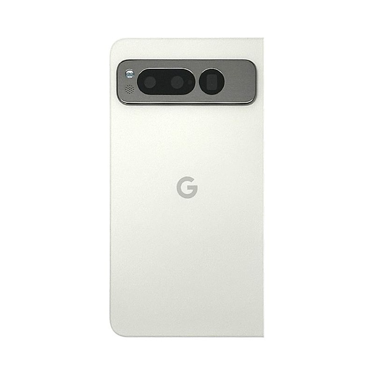 Cristal trasero con lente de cámara OEM Pull para Google Pixel Fold, Versión US, Grado B Plus, Porcelain