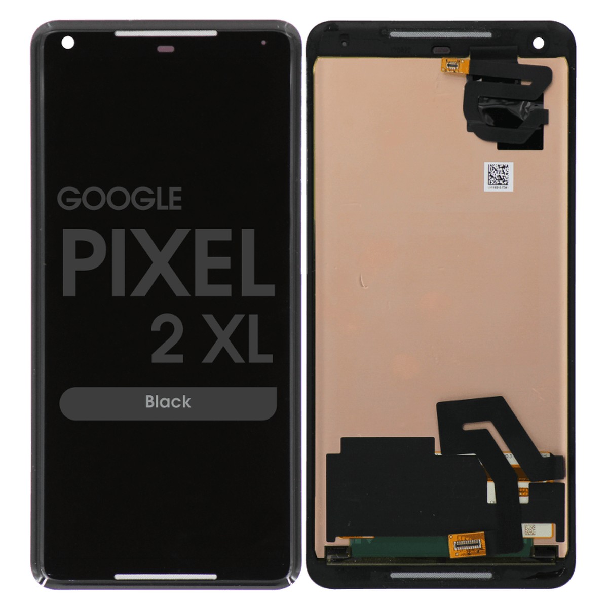 Pantalla OLED con táctil sin marco para Google Pixel 2 XL, Black (Premium)