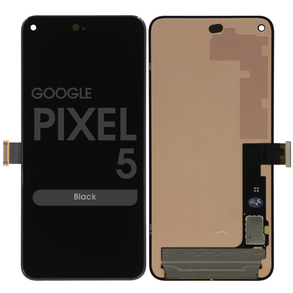 Pantalla OLED con táctil sin marco para Google Pixel 5, Black