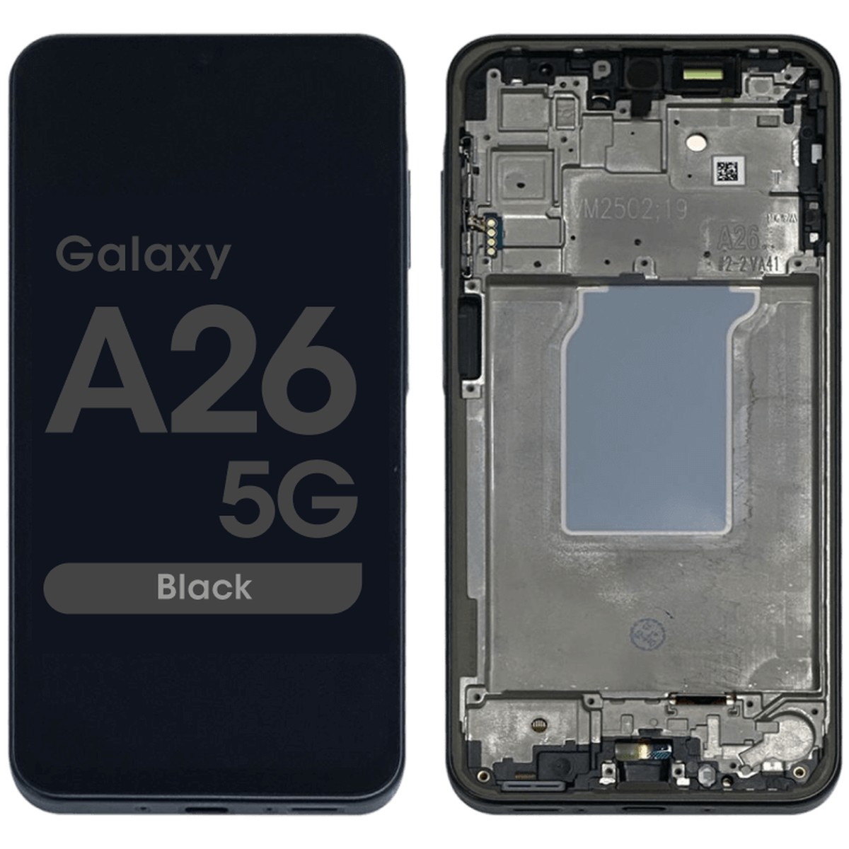Pantalla OLED con táctil + marco para Galaxy A26 5G, A266 / 2025 / Black